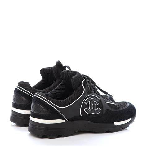 black and white chanel patent calfskin sneakers mens 11|Chanel shoes uk.